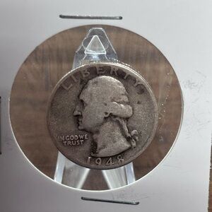 1948 D Washington Quarter Circulated Silver 25c Coin Collectible # WL3
